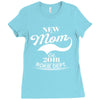 New Mom 2018 Rokie Dept. Ladies Fitted T-Shirt