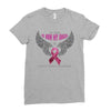 my hero is now my angel breast cancer awareness Ladies Fitted T-Shirt