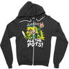 smash all the pots clearance Zipper Hoodie