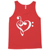 music heart rock baseball Tank Top