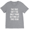 the tree isn't the only thing getting lit this year V-Neck Tee