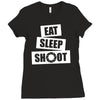 v5 eat sleep shoot Ladies Fitted T-Shirt