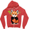 red fox 2 Zipper Hoodie