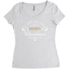 we wish you a very merry christmas Women's Triblend Scoop T-shirt