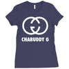kurupt fm chabuddy g cg logo Ladies Fitted T-Shirt