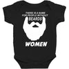 people without beard Baby Bodysuit