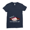 September Peeking Out Baby Girl Ladies Fitted T-Shirt