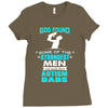 god found autism dad Ladies Fitted T-Shirt
