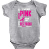 I Wear Grey For My Best Friend (Brain Cancer Awareness) Baby Onesie
