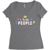 I Hate People Women's Triblend Scoop T-shirt