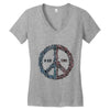 peace in our time vectorized Women's V-Neck T-Shirt