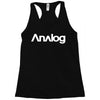 analog white logo Racerback Tank