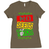 no seeds weed bitch cannabis Ladies Fitted T-Shirt