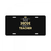 the best kind of mom raises a teacher. gift for mom. License Plate