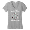 rolling with the homies Women's V-Neck T-Shirt