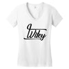 wifey (2) Women's V-Neck T-Shirt