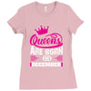 Queens Are Born in December Ladies Fitted T-Shirt