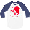 neon genesis evangelion anime nerv logo 3/4 Sleeve Shirt
