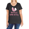 Mommy's Little Bunny Easter Themed Ladies Curvy T-Shirt