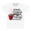 it's a christmas movies and hot chocolate kind of day All Over Men's T-shirt