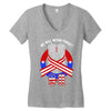 memorial day 2018 911 we will never  fotget Women's V-Neck T-Shirt