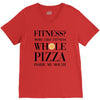 fitness  more like fitness whole pizza inside my mouth V-Neck Tee