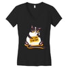 i dont want to job Women's V-Neck T-Shirt