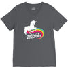 totally straight funny rainbow unicorn V-Neck Tee