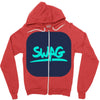 swag blu Zipper Hoodie