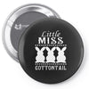little miss cottontail cute bunny easter Pin-back button