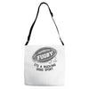 fugby it's a rucking good game Adjustable Strap Totes
