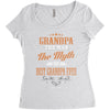 grandpa the man the myth best grandpa ever Women's Triblend Scoop T-shirt