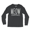 meow cute cat face Long Sleeve Shirts