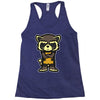 angry raccoon Racerback Tank