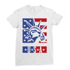 usa 2 Ladies Fitted T-Shirt