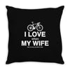 i love when my wife lets me buy another bike Throw Pillow