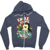snore loops Zipper Hoodie