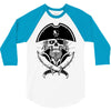 skull with beard 3/4 Sleeve Shirt