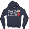 i'm that crazy girl who loves betty boop a lot Zipper Hoodie