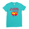id rather be bowling Ladies Fitted T-Shirt