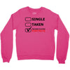 too busy playing fortnite (black) Crewneck Sweatshirt