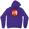 route 66 sign distressed, ideal birthday gift or present Unisex Hoodie