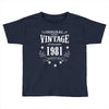 original parts vintage established 1981 perfectly aged Toddler T-shirt