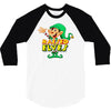 raised by elves elf christmas 3/4 Sleeve Shirt