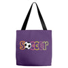 soccer neon rhinestud Tote Bags
