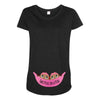 Two Peas In a Pod Twin Chocolate Baby Girls Maternity Scoop Neck T-shirt