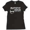autistic ninja Ladies Fitted T-Shirt