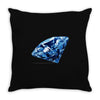 diamond blu Throw Pillow