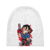 evil cartoon Baby Beanies