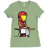 iron man Ladies Fitted T-Shirt